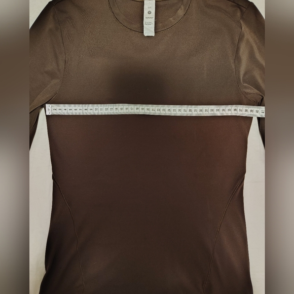 🍋 Lululemon Athletica Chocolate Long Sleeve Top - Size Small - Picture 5 of 6